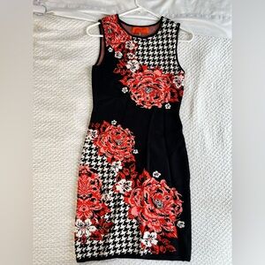 Patterned midi dress